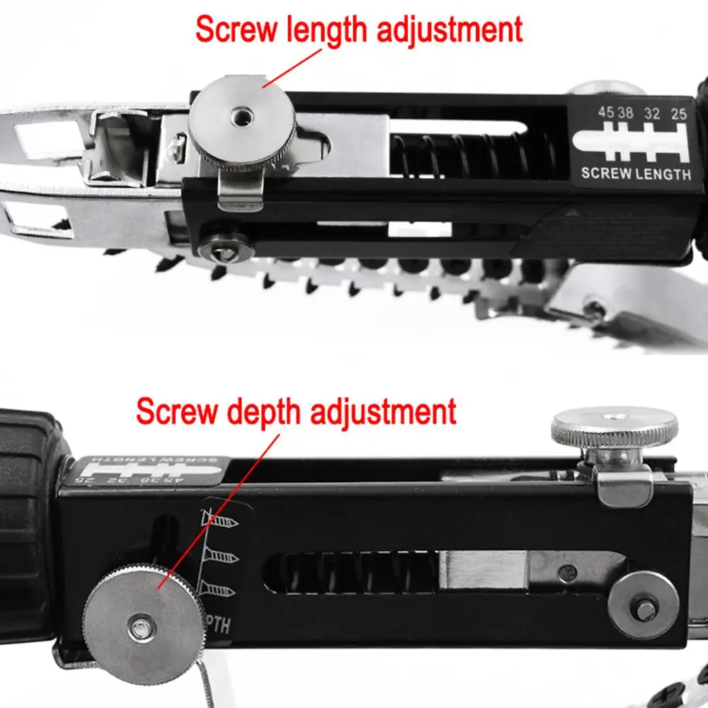 

New Cordless Power Woodworking Tool Automatic Chain Nail Gun For Electric Drill Adapter Screw Gun