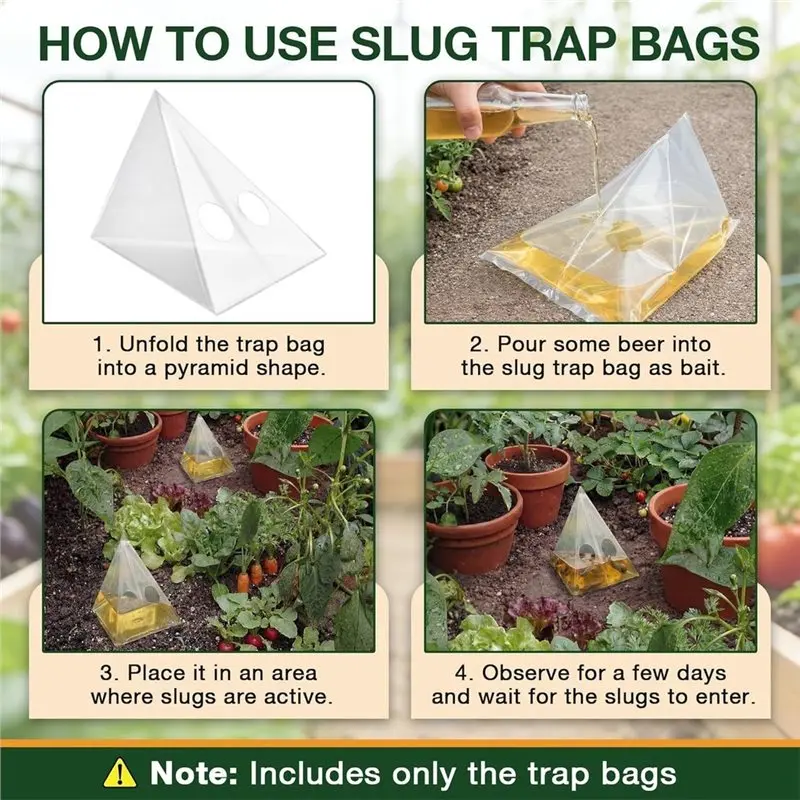 75STO-Snail Catching Bag Snail Catching Bag Set Courtyard Snail Capture Bag Courtyard Slug Capture Bag