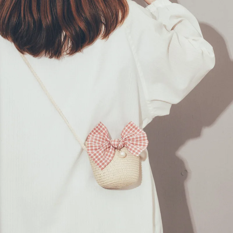 

Women's Niche Design Ins Braid Bag Cute Bow Autumn Winter New Female Bags Popular Explosion Simple Crossbody Phone Bags For Girl