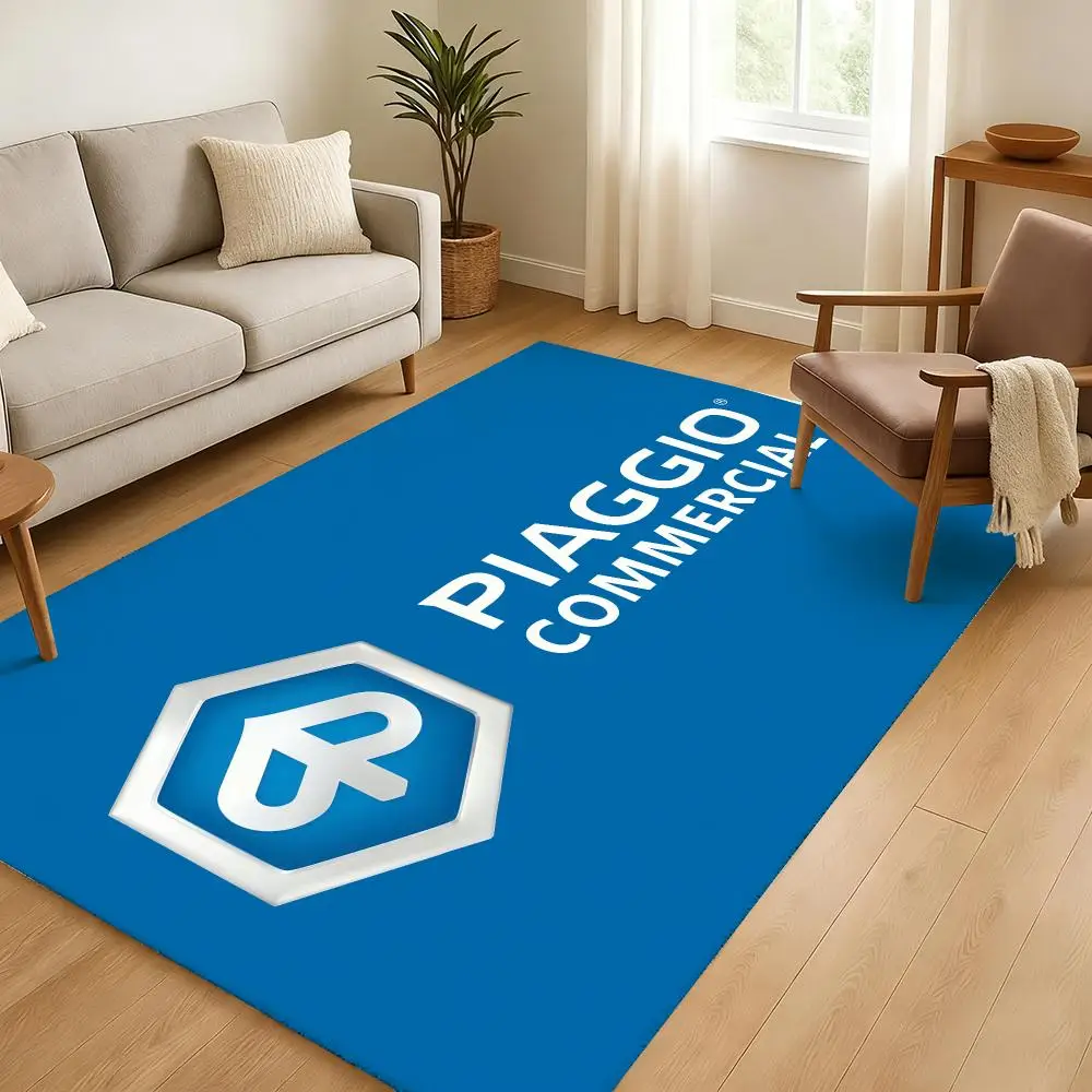 Pia-ggios Scooter Fans Floor Mat Soft Thickened Absorbent Non-Slip Bedroom Living Room Door Mat Home Decor Flannel Rugs