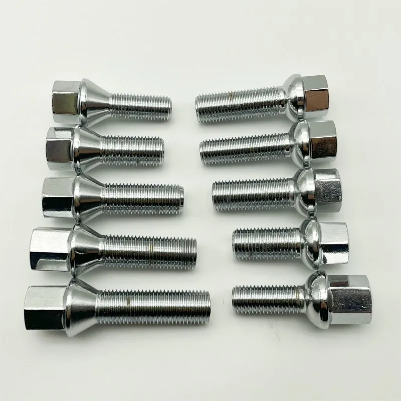 M12 1.5X28X17 1.5X40X17 M14 1.5X35X17 Extended Length Lug Nuts M12 1.25 Bolts for Modified Tire Screws Car Wheel Hub Bolt