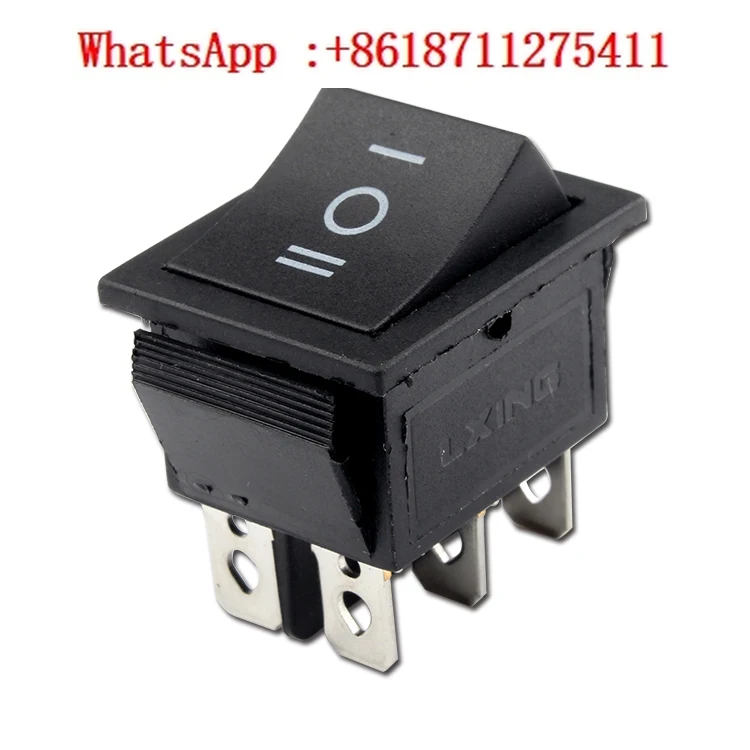 10 Pack Ship Type Switch KCD4-223 Double Sided Jogging Self Resetting Six Leg Three speed Power Button Openings 22 * 28