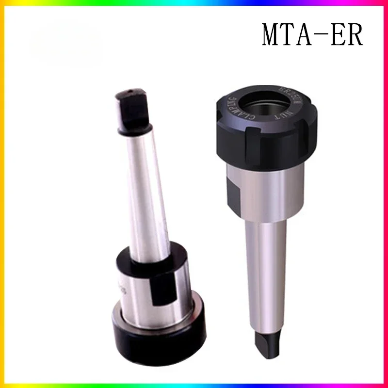 Nova cauda plana morse mta2 mta3mta4 er fresagem mandril haste centro de usinagem cnc haste cônica mt er32 suporte de ferramenta torno ferramenta eixo