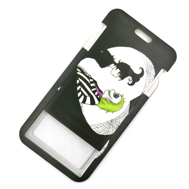 تيم بيرتون فيلم الأفعى الحبل بطاقة الائتمان معرف حامل حقيبة الطالب النساء غطاء بطاقة السفر شارة سيارة المفاتيح الزينة