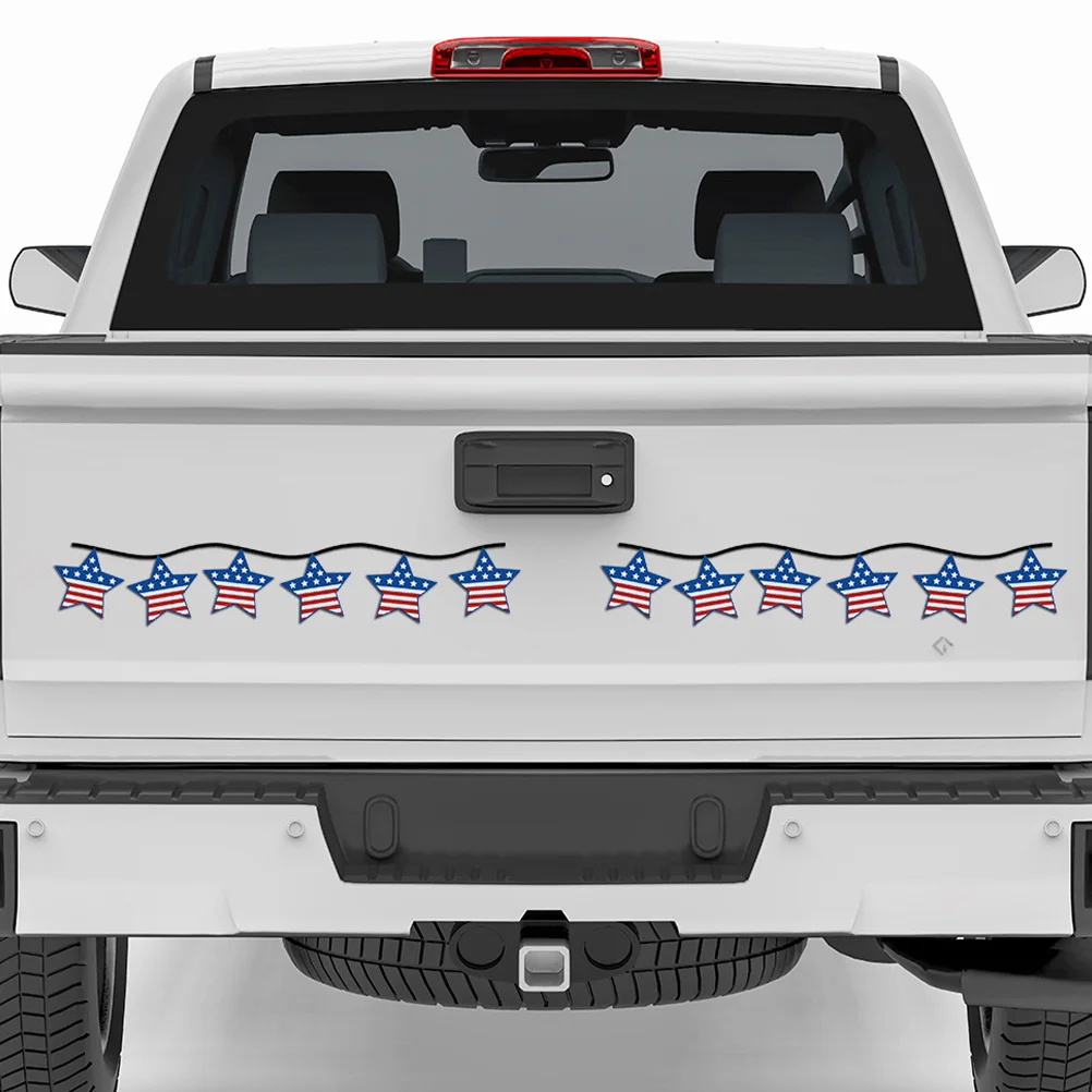 

1Set Independence Day Magnetic Fridge Stickers Decorative Magnet Decals DIY Car Party Supplies Reflective Fridge Decor
