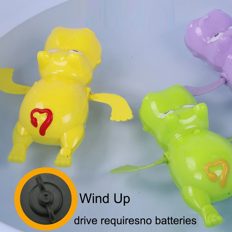 Brinquedo de natação para bebê, Banho, Criança, Wind Up Chain, Banho, Água, Piscina Float, Bathtime Toys for Boys and Girls, Pacote 3