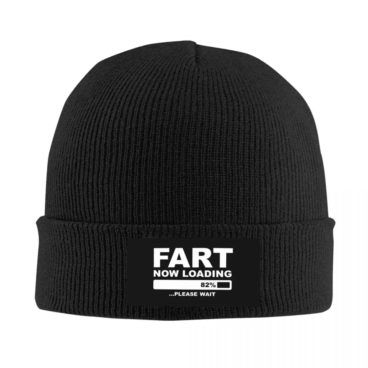 Fart Now Loading Knitted Hat Beanies Winter Hats Warm Fashion Please Wait Cap for Men Women Gifts