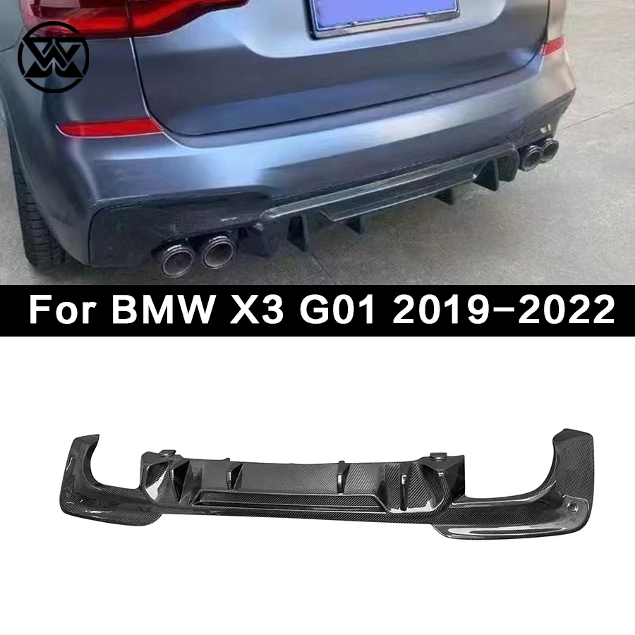 

Carbon Fiber Rear Bumper Diffuser Spoiler Rear Lip Splitter Apron For BMW X3 G01 Body Kit Car Accessories