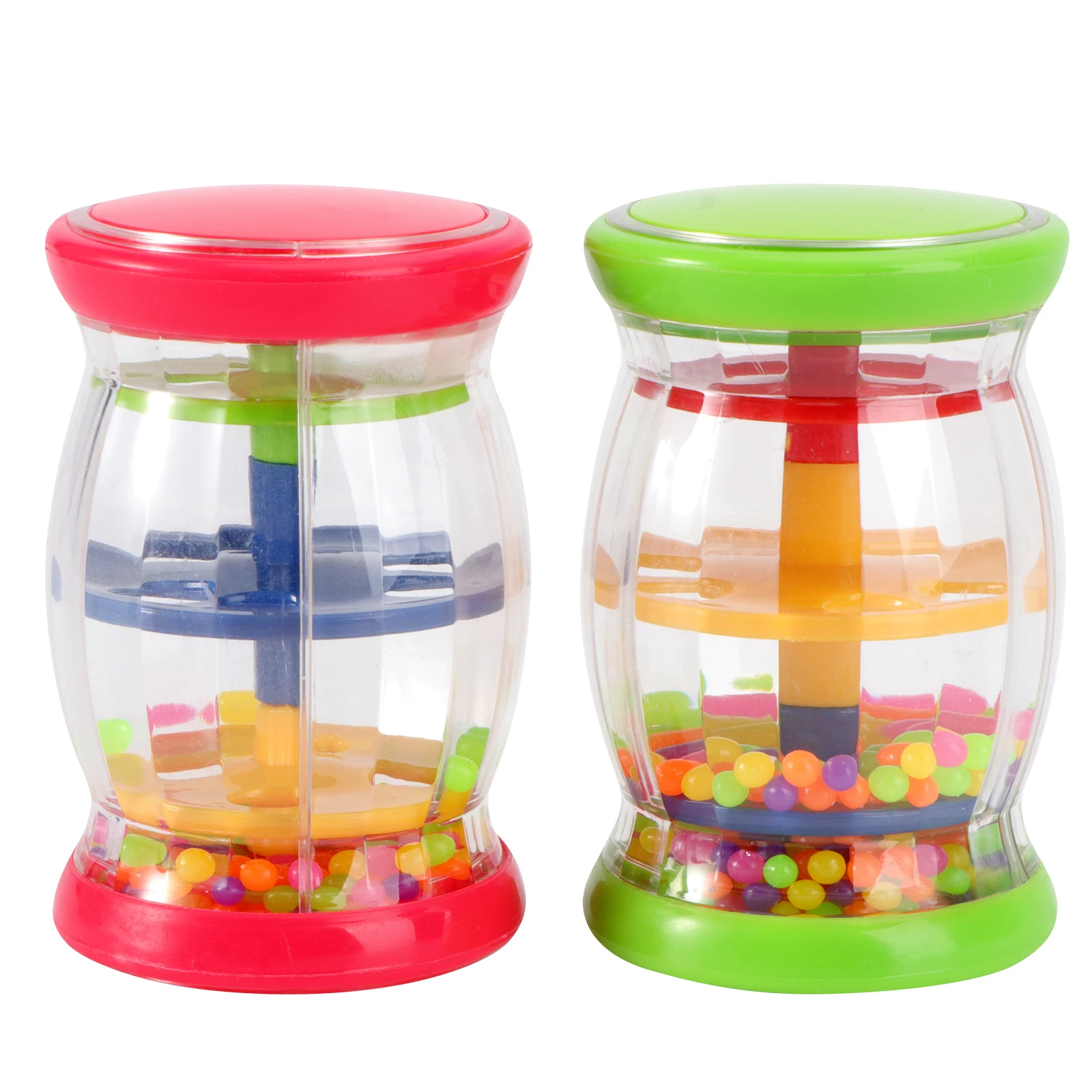 2pcs Rattles Musical Toys Plastic Baby Instruments Shaking Sounder Gifts Toddler Educational Playthings