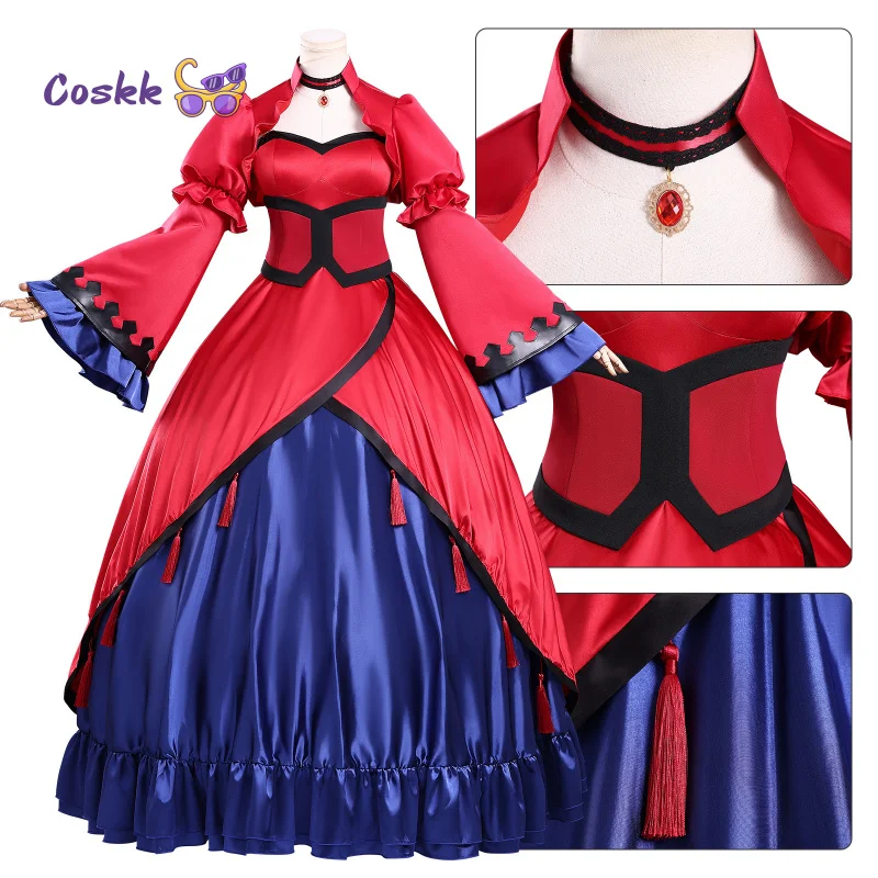 Anime el Santo Gráfico de Eris Scarlett Castiel Cosplay disfraz vestido sombreros pendientes fiesta de Halloween mujeres niñas accesorios de Carnaval