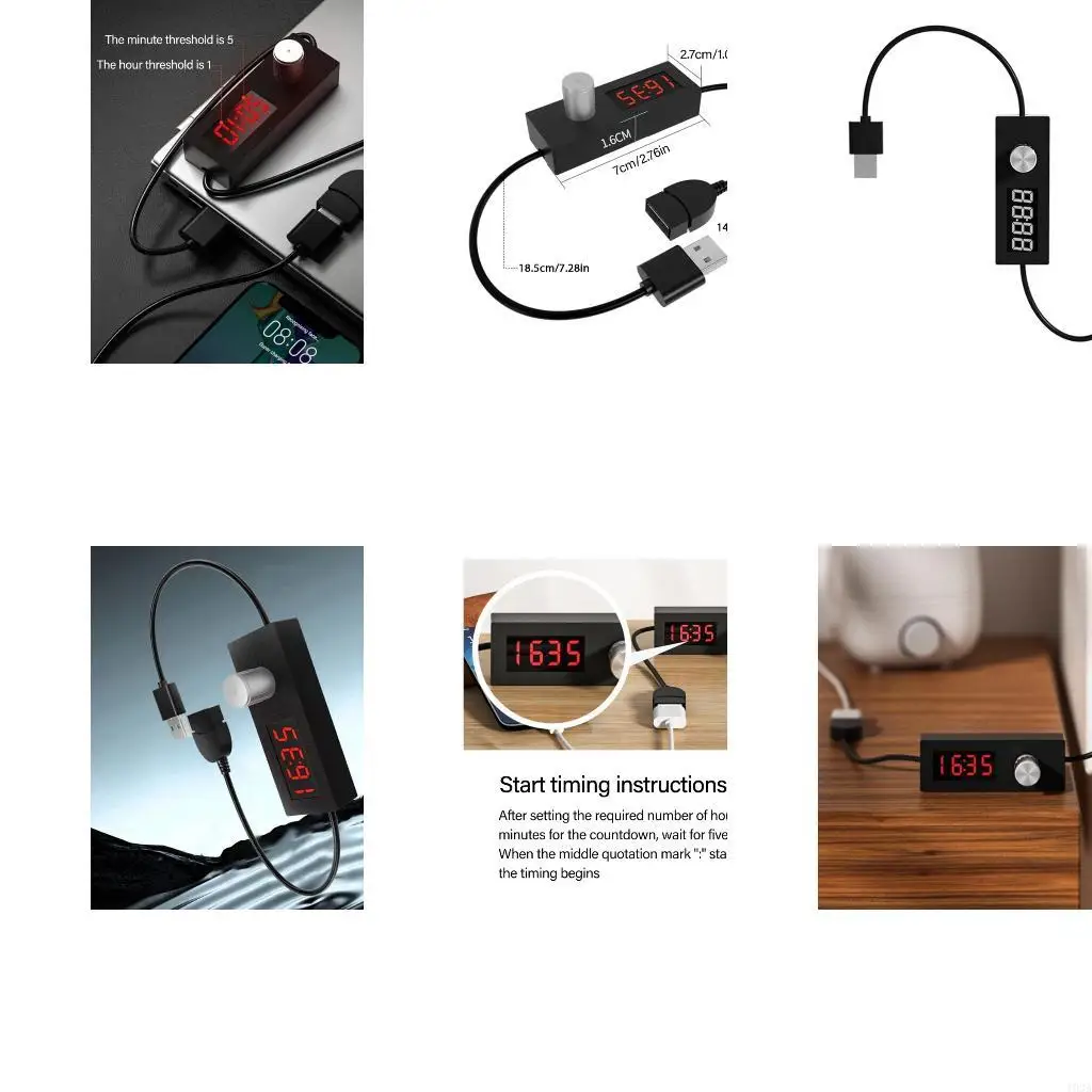 193A USB Timer Controlled Power Off Switching Cord Wire for Aquarium Pumps Gadgets