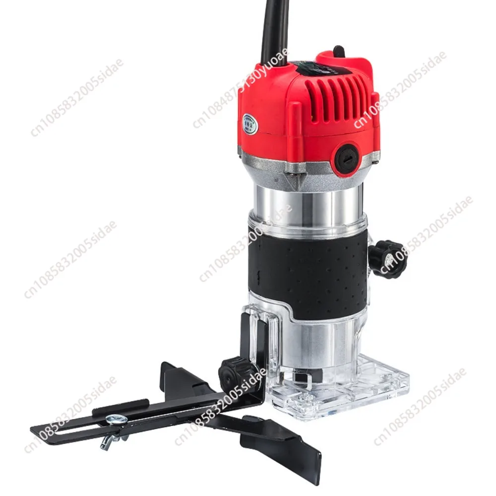 800W Woodworking Electric Trimmer 30000 RPM Wood Engraving Slotting Trimming Machine Carving Router Slotting With Milling cutter