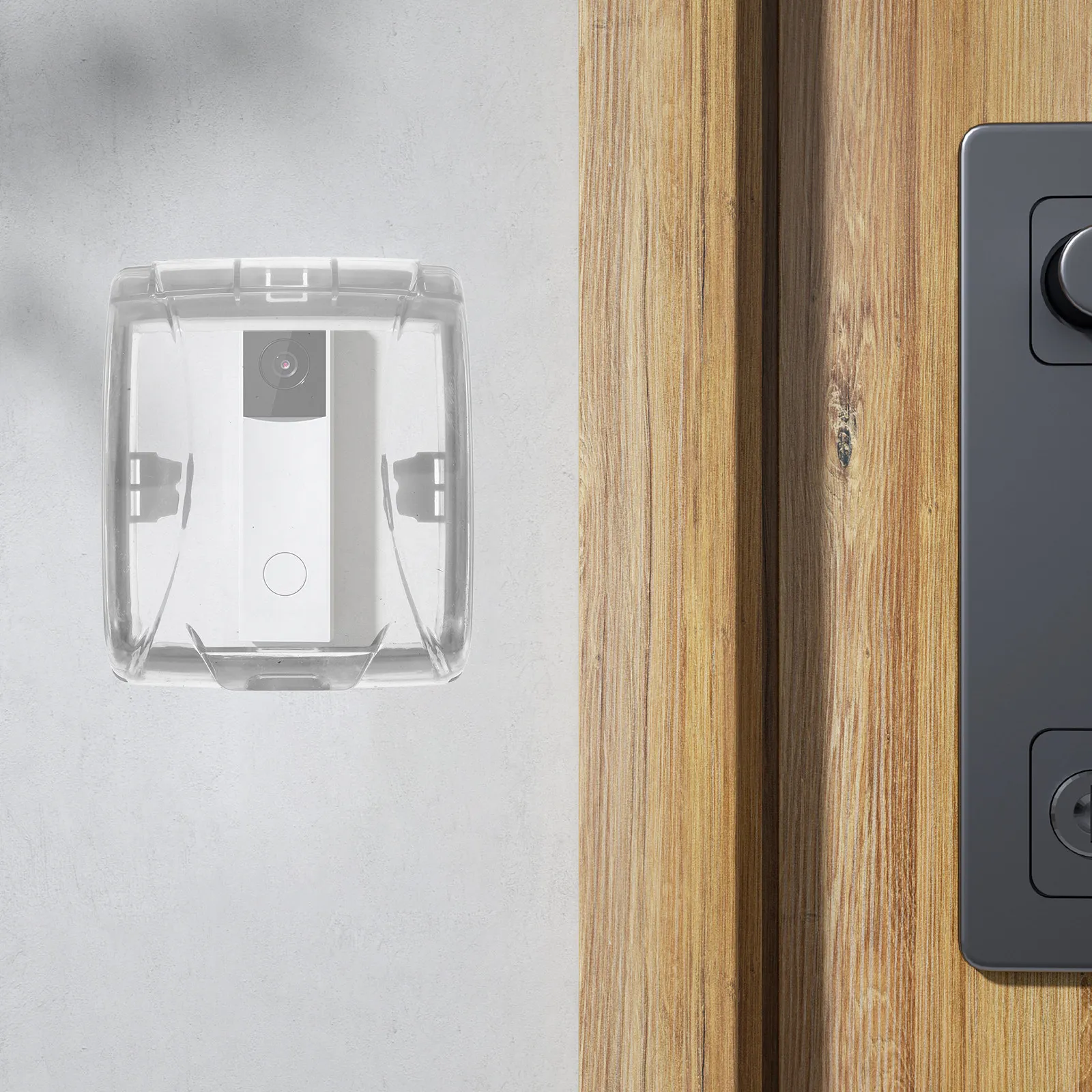 

Большой водонепроницаемый прозрачный чехол для дверного звонка, защита от дождя, универсальный для уличного использования, защита от непогоды для дверного звонка.