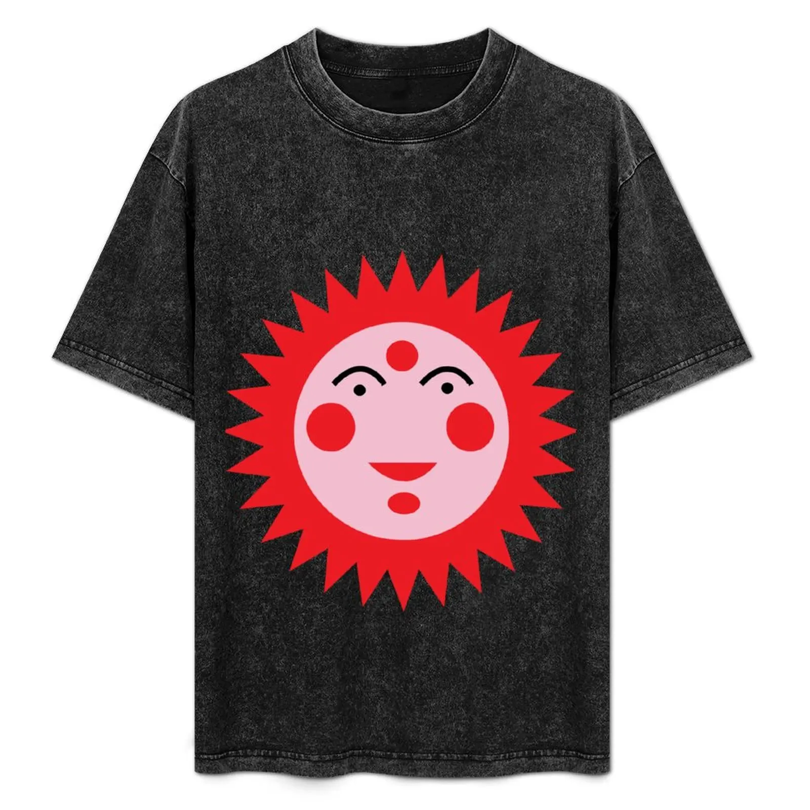 

RED SUN T-Shirt Basic Plain Tee for Spring and Summer