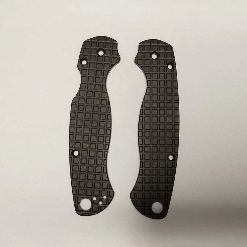 1 Pair Aluminum Alloy Fold Knife Handle Scales Patches For Genuine Spyderco Paramilitary 2 C81 Para2 PM2 Grip DIY Make Accessory