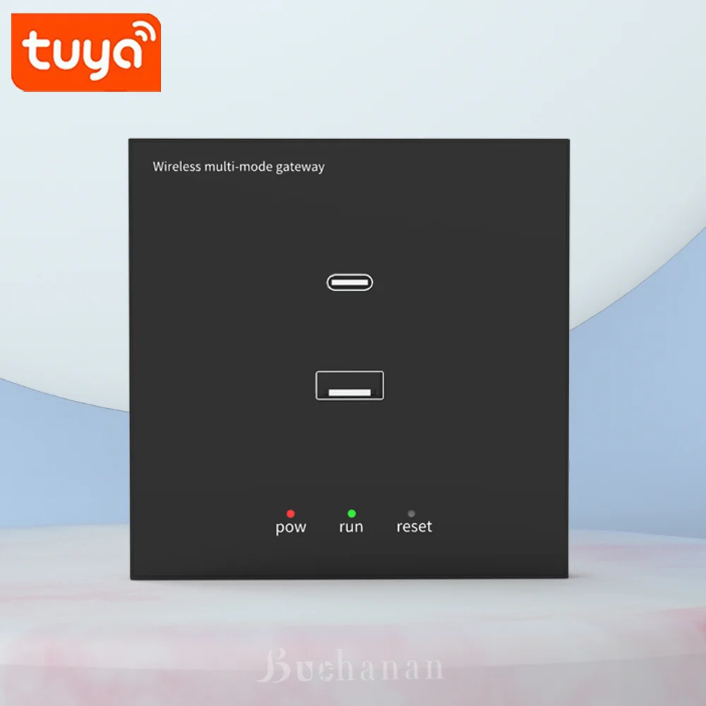 

86 Wall Type-C Multi-mode Smart Gateway ZigBee Bluetooth Mesh Hub Work with Tuya Smart App Voice Control via Alexa Google Home