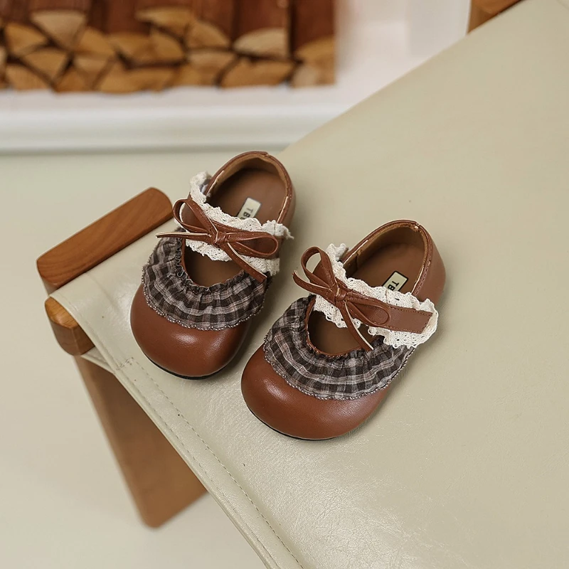

2025 Children Princess Leather Shoes for Girls Autumn New Fashion Korean Style Soft Bottom Anti-slippery Versatile Dress Shoes