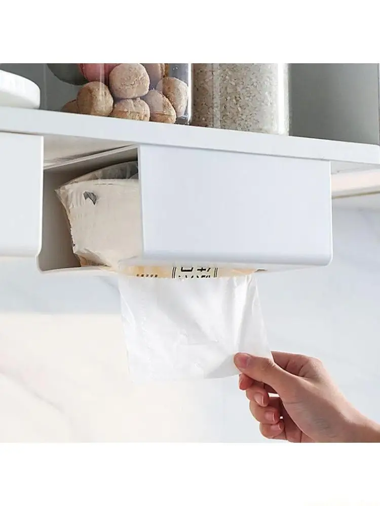 QX2E Waterproof Paper Towel Dispenser Decorative Napkin Holder Case Wall-mounted Tissue Box for Bathroom Use