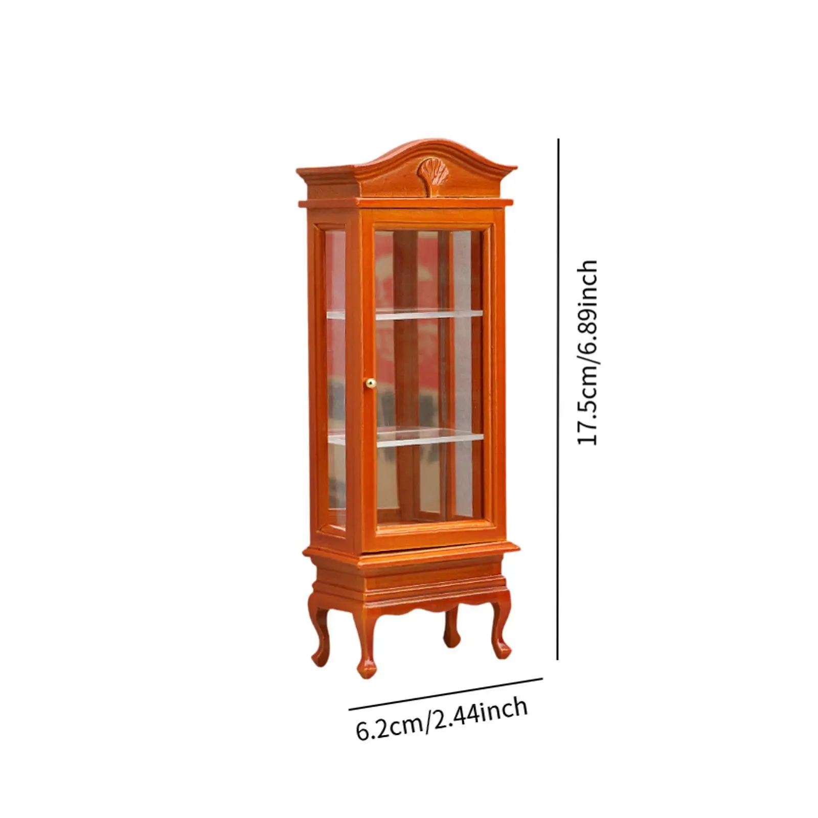 

Miniature Furniture Display Dolls House Furniture Mini Storage for Doll House 3 Layer Storage Cabinet 1:12 Miniature Cabinet