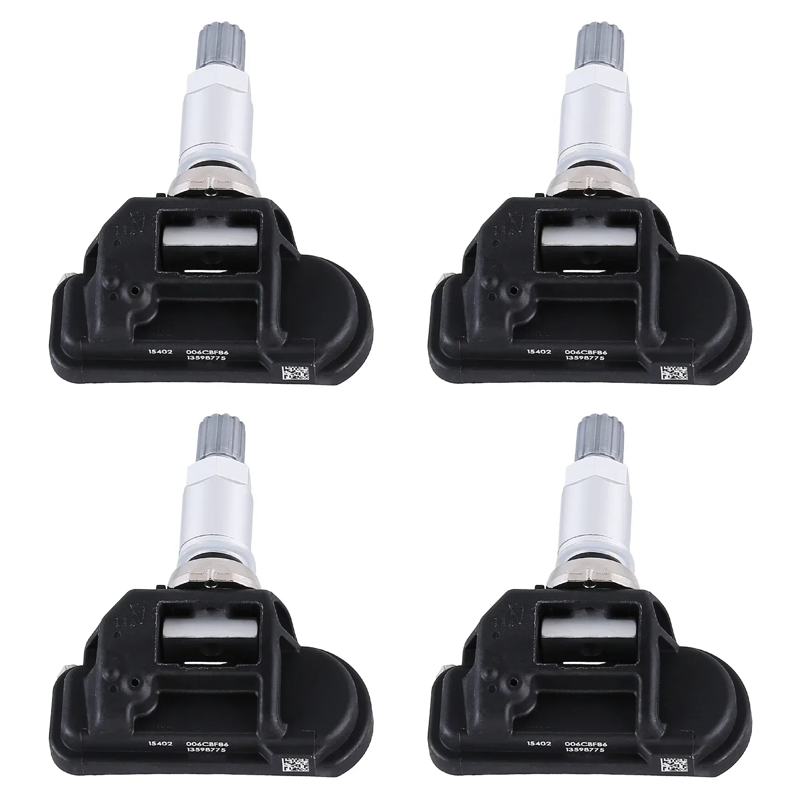 Plastica 4 pezzi 13598775 Sensori di pressione pneumatici TPMS compatibili per Opel Astra J Insignia Zafira C