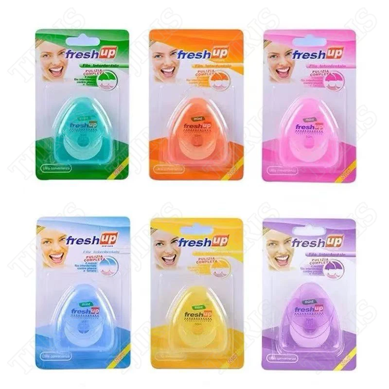 10 Boxes Micro Wax Dental Flosser 50m Portable Multicolour Interdental Care Teeth Stick Toothpicks Floss Oral Hygiene Clean Wire