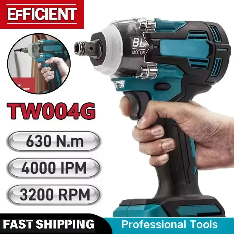 

Fit Makita 18V Battery TW004G 630N.m Brushless Screwdriver Machine Cordless Electric Screwdriver Rechargable Drill Driver