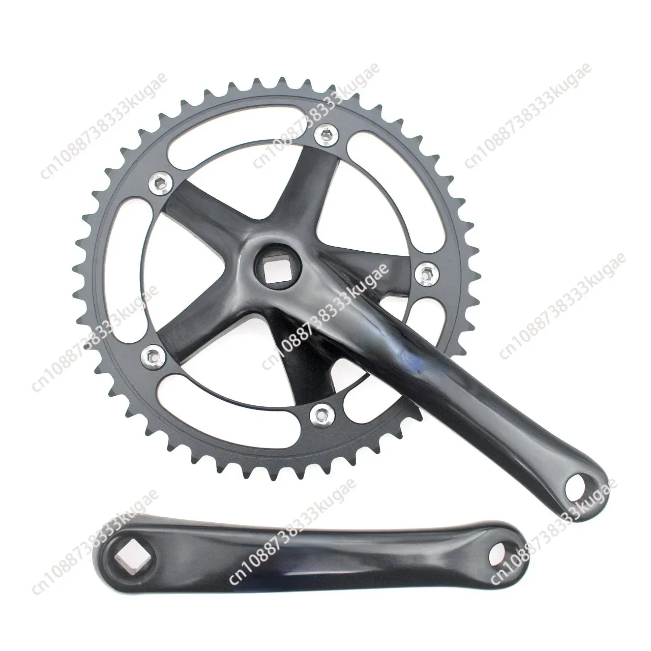 Fixed Gear Crank 48T  BCD144mm Alumniun Alloy Crankset Single Speed Fix Gear Bicycle TRACK BIKE Chainwheel