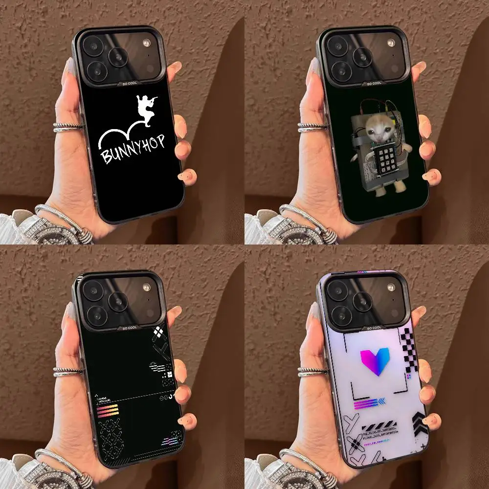 حافظة هاتف C-CSGO C-CS GO BUNNYHOP لهاتف iPhone 17,16,15,14,13,12,11,Pro,Max,Plus,E,Air,Mini Black Tpu