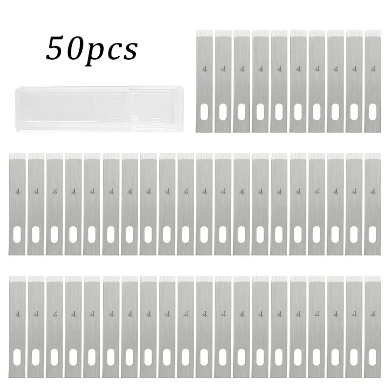 100/20Pcs 4# Metal Scalpel Knife Engraving Knife Blades DIY Wood Carving Knife Blade Replacement Surgical Sculpture Cutting Tool