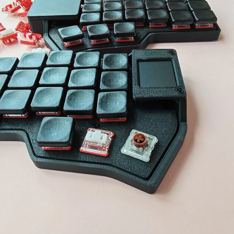 Corne V4.1 Low Axis Split Keyboard Custom Hot Swap Wireless Bluetooth Choc V1/V2 Ultra-thin DIY Touchpad Mouse 500mA Battery