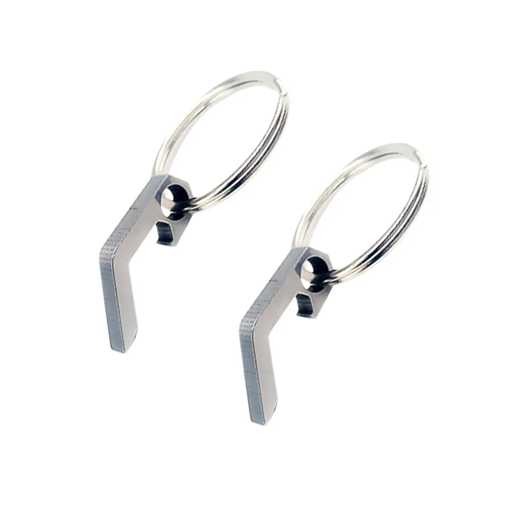 

2Pcs Stainless Steel Bottle Lightweight Portable Keychain Can Opener for Camping Hiking Beach Party Kitchen Gift Outdoor