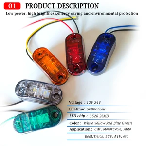 LED -Seitenmarkerlichter für Scania -LKW, Wohnwagenanhänger, Freigablampe, Lastwagenleuchten, LKW -Zubehör, 24 V, 10 Prozent 8 Hauptverkäufe Scania Neon - №4