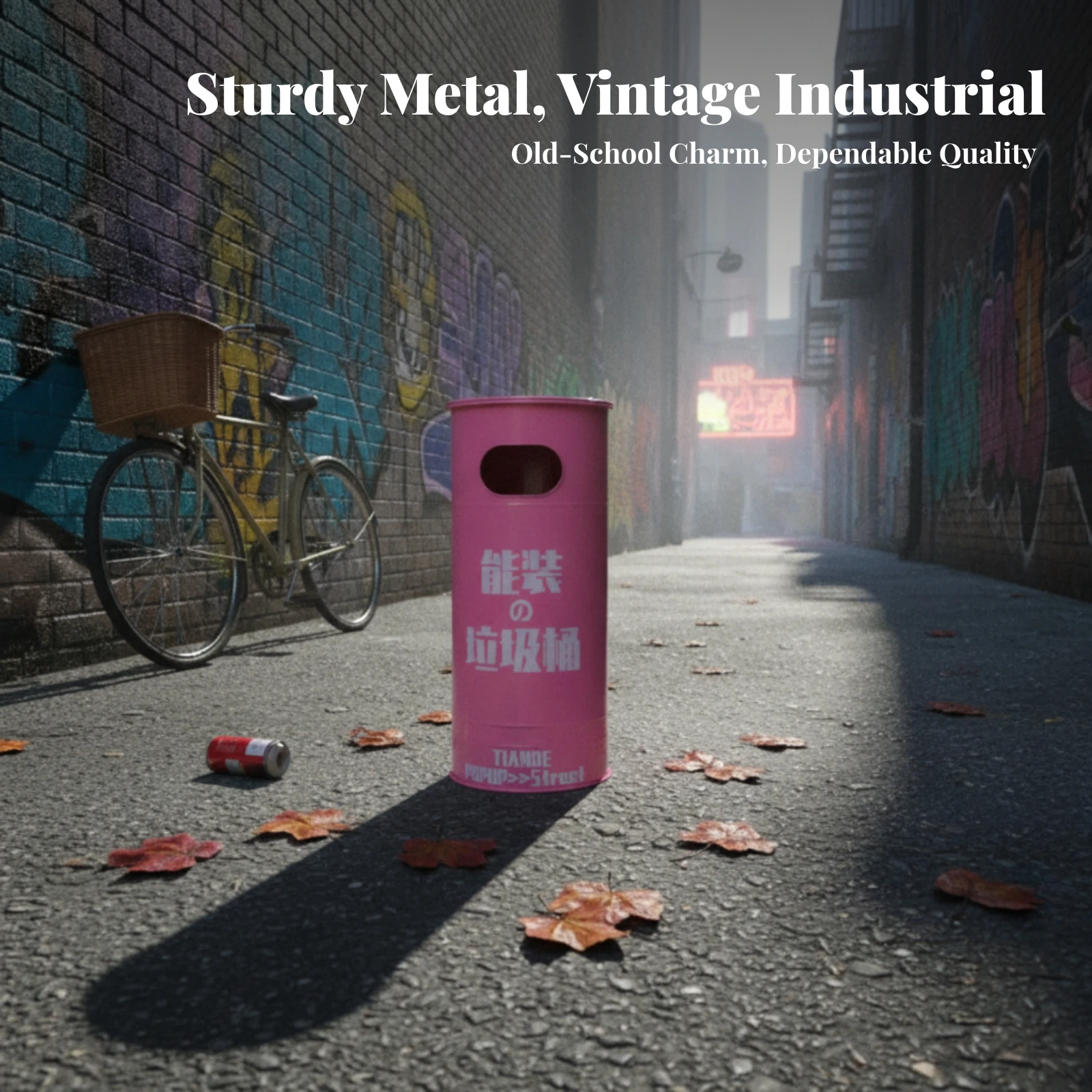 

Decorative Garbage Bin Decorative Metal Trash Can Easy to Clean Hydrant-Style Trash Can