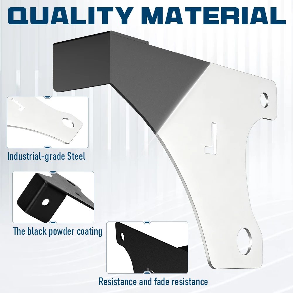 1 Pair Dual‑Hole Tailgate Antenna Mount Bracket Auto Tail Gate Antenna Support Mounting Bracket,For Ford F150 2015-2023