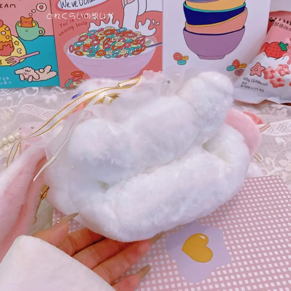 Bolsos de Hombro de Conejo Lolita de Peluche, Bolsos Pequeños y Lindos de Conejo con Orejas Caídas, Bolsos Cruzados de Conejo Suave y Creativo, Regalo de Cumpleaños