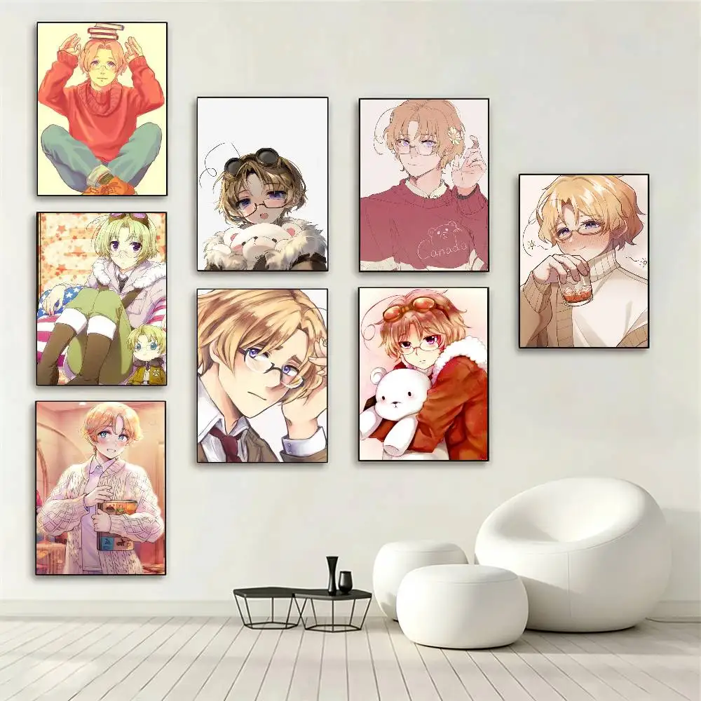 Hetalia Matthew Williams  Poster High Quality Dorm Living Room Aesthetic Wall Decoration Painting Stickers Gift