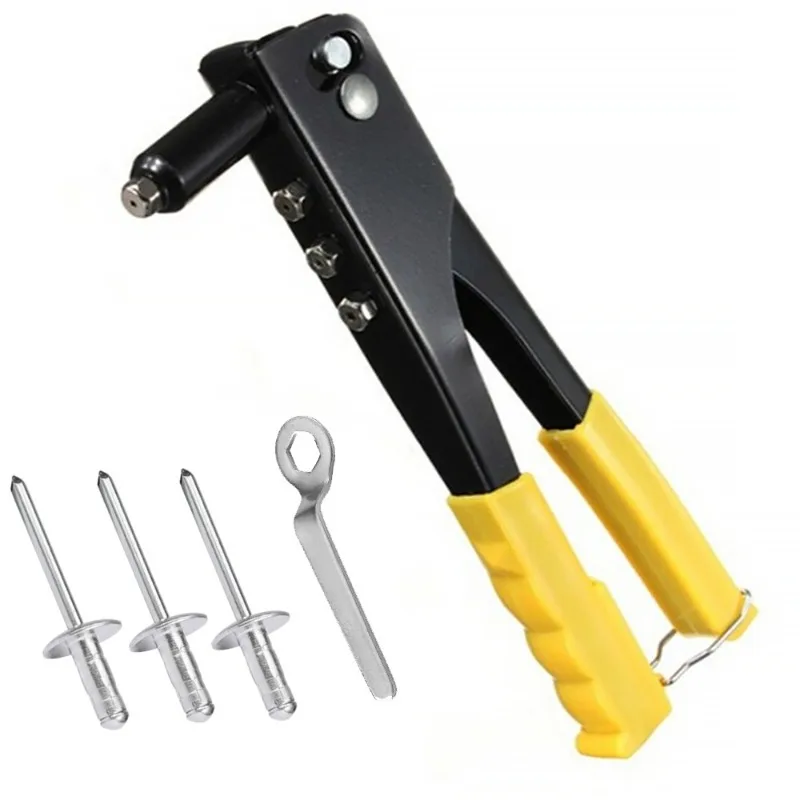 Juego de alicates para remaches de aluminio, 240 Uds., juego de remaches de mano, alicates para remaches ciegos, alicates para remaches Pop, herramientas automotrices DIY