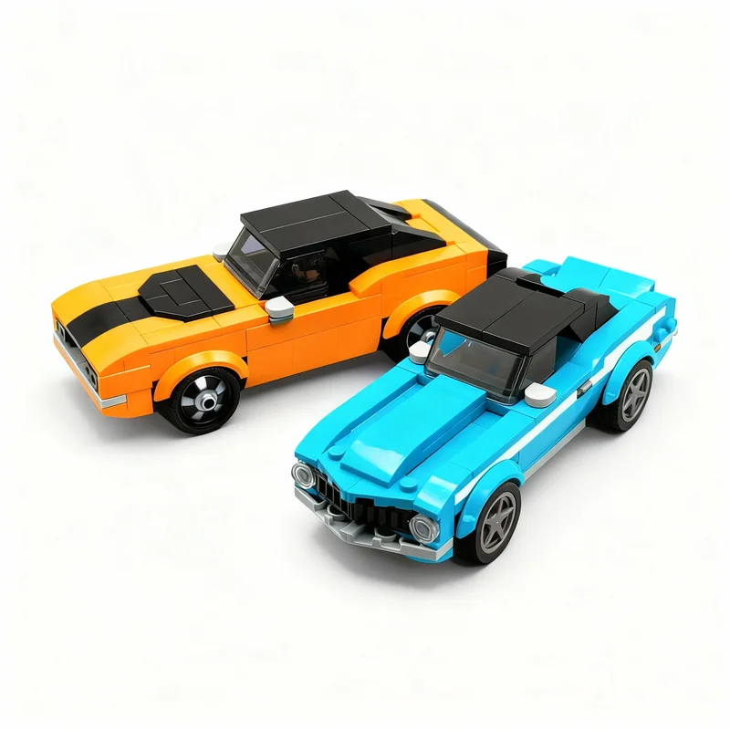 461pcs MOC 2 Fast Furious Pack Model Toy Building Blocks Construction Christmas Gift Assemble Creative Birthday Brick Education