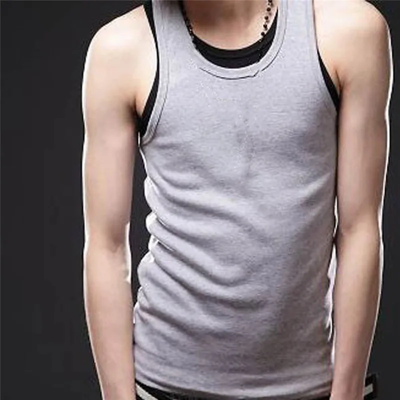 Workout Gym Tank Top Mens Muscle Sleeveless Sportswear Shirt Stringer Fashion Clothing Bodybuilding Singlets Fitness Vest