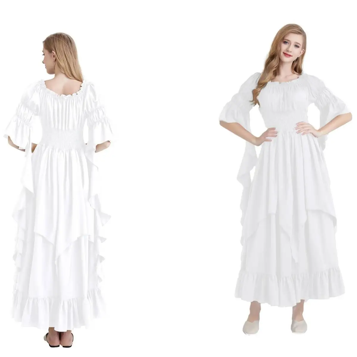 Disfraz de Halloween con cuello cuadrado antiguo Dr Retro Dr Faion para mujer puesta en escena ropa tradicional china