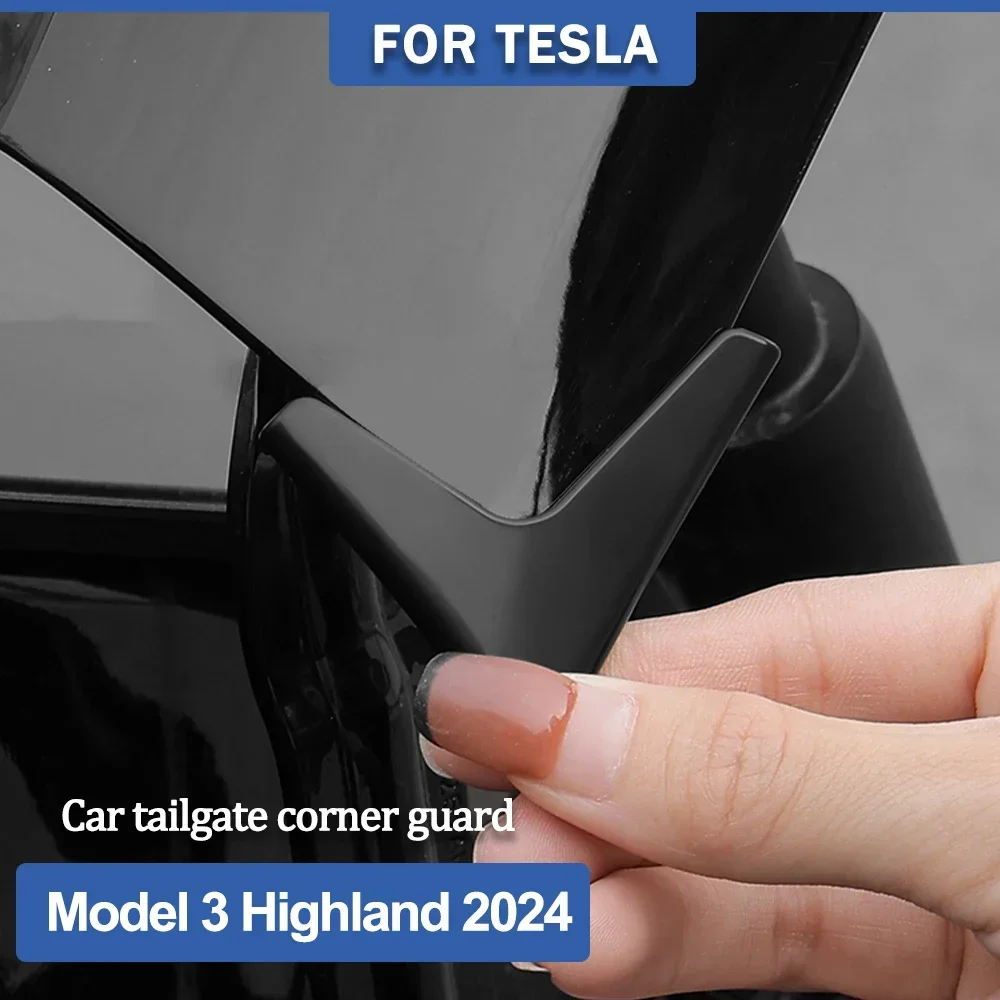 

Угловая Защитная Наклейка для задней двери автомобиля для модели 3 Highland 2024, защита от столкновений, модификация интерьера автомобиля