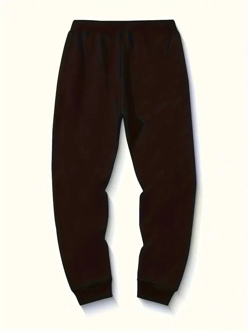 The new men's trousers for Spring and Autumn 2025 are casual fashionable soft comfortable and simple with 3D letter prints