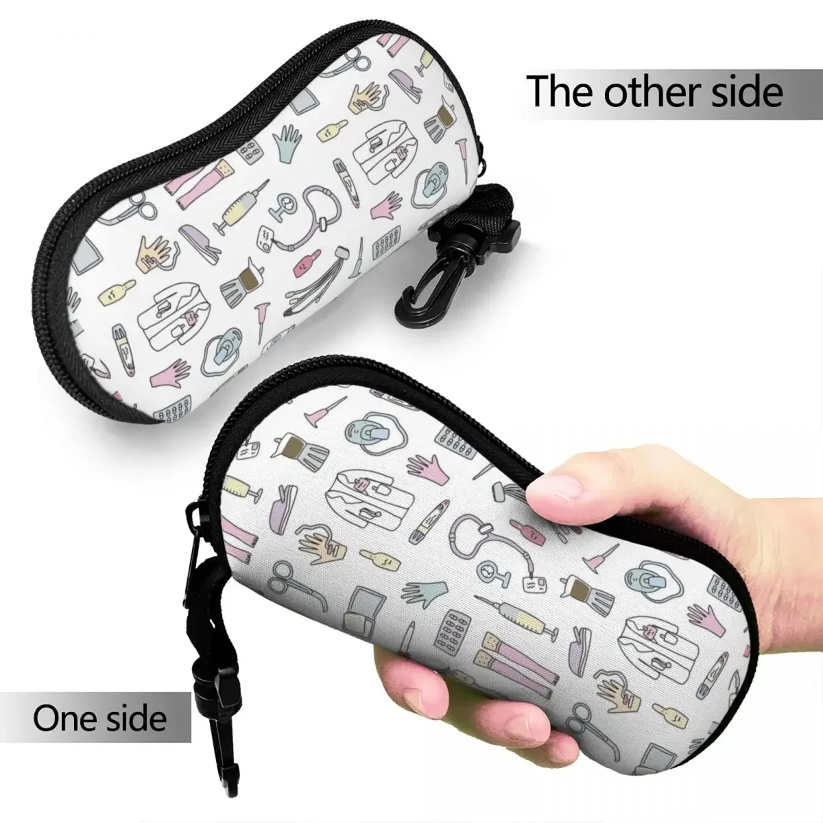 Enfermera En Apuros Nurse Medical Doctor Glasses Case Printing Sunglasses Storage Box Anti-Pressure Eye Contacts Case