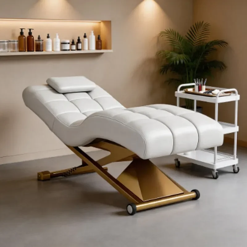 Electric Lifting Beauty Bed S Shaped Eyelash Bed for Medical Spa Massage Tattoo Plastic Surgery Treatment Table