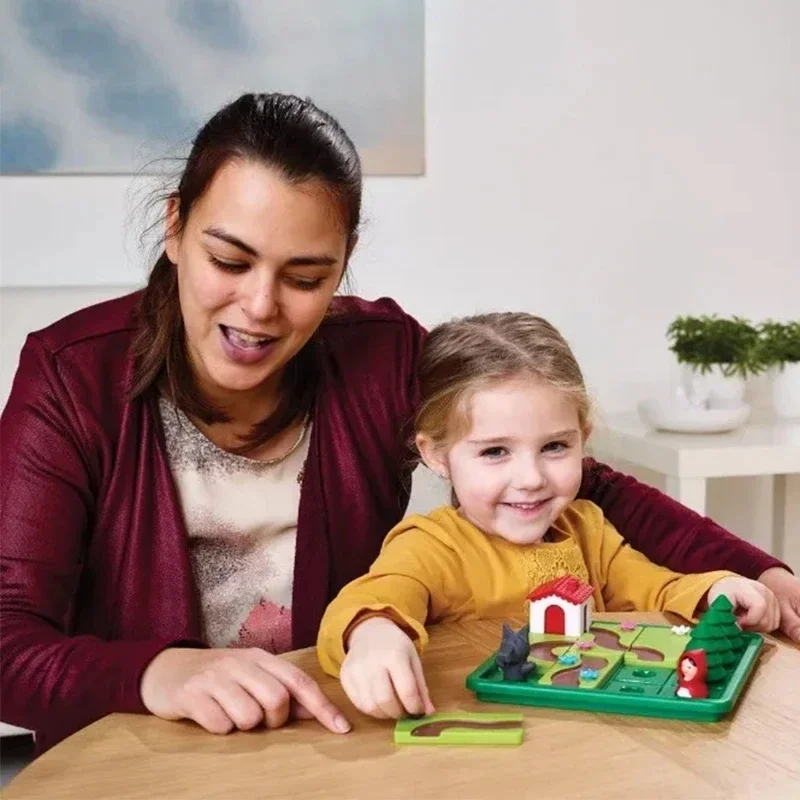 Caperucita roja inteligente para niños, juego de mesa con solución, rompecabezas de construcción de habilidades, juego de lógica, juguete de entrenamiento, regalo para niños