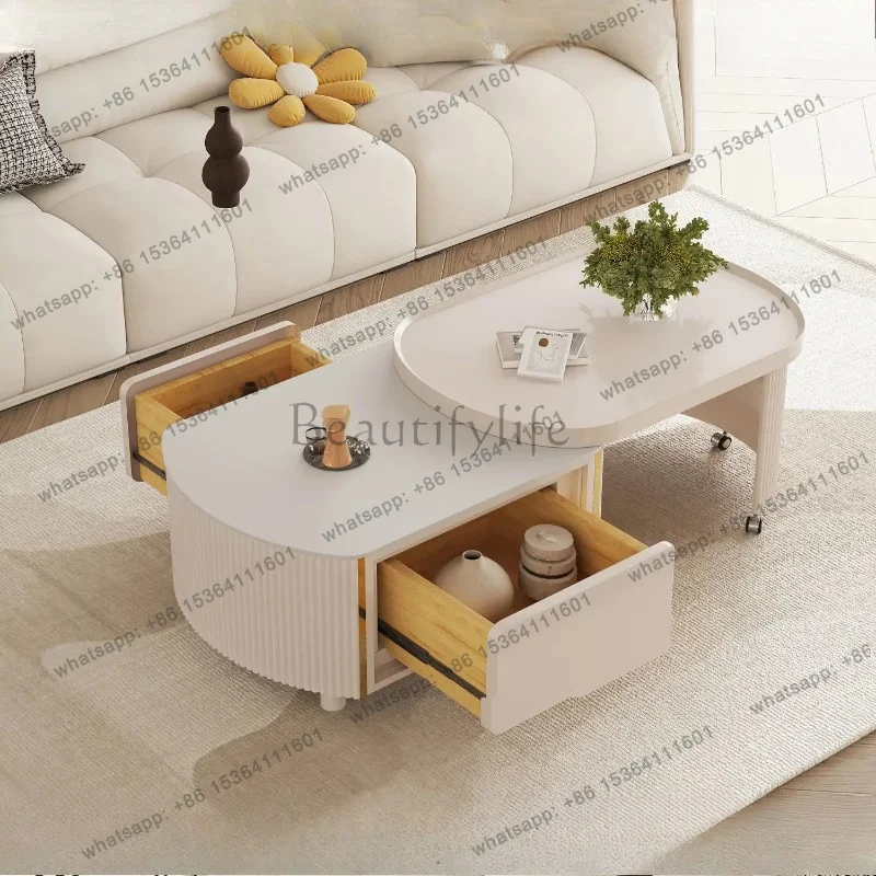 YJ Living Room Modern Coffee Table Luxury Storage Design Bedroom Coffee Table Minimalist Unique Mesas De Centro Para Sala Furnit