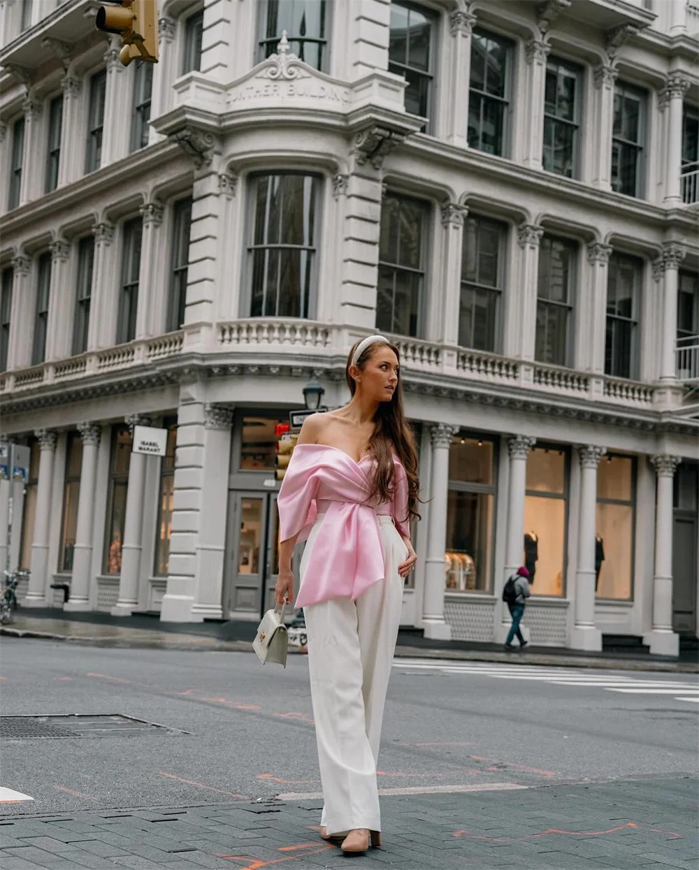 Bella cetim com decote em v arco robes de soirée fora do ombro plissados vestidos de noite simples dia dos namorados vestido de casamento requintado