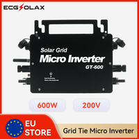 ECGSOLAX 600W Micro Solar Inverter With WiFI Grid Tie Inverter MPPT Operating 20-50V Output 220V Pure Sine Wave  Micro Inverter