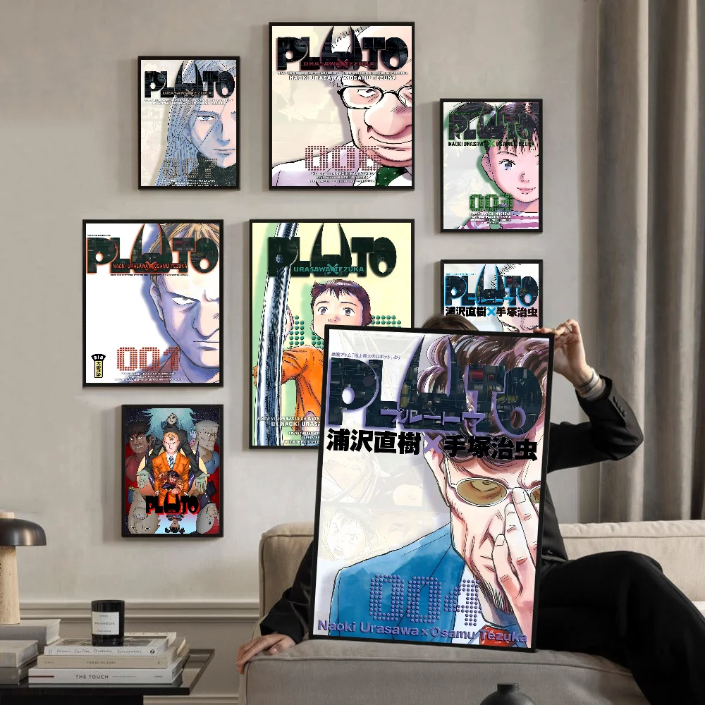 ملصقات لاصقة أنيمي بلوتو ، ملصق ورقة بيضاء ، ديكور غرفة ديي ، بار ومقهى ، غرفة كاواي