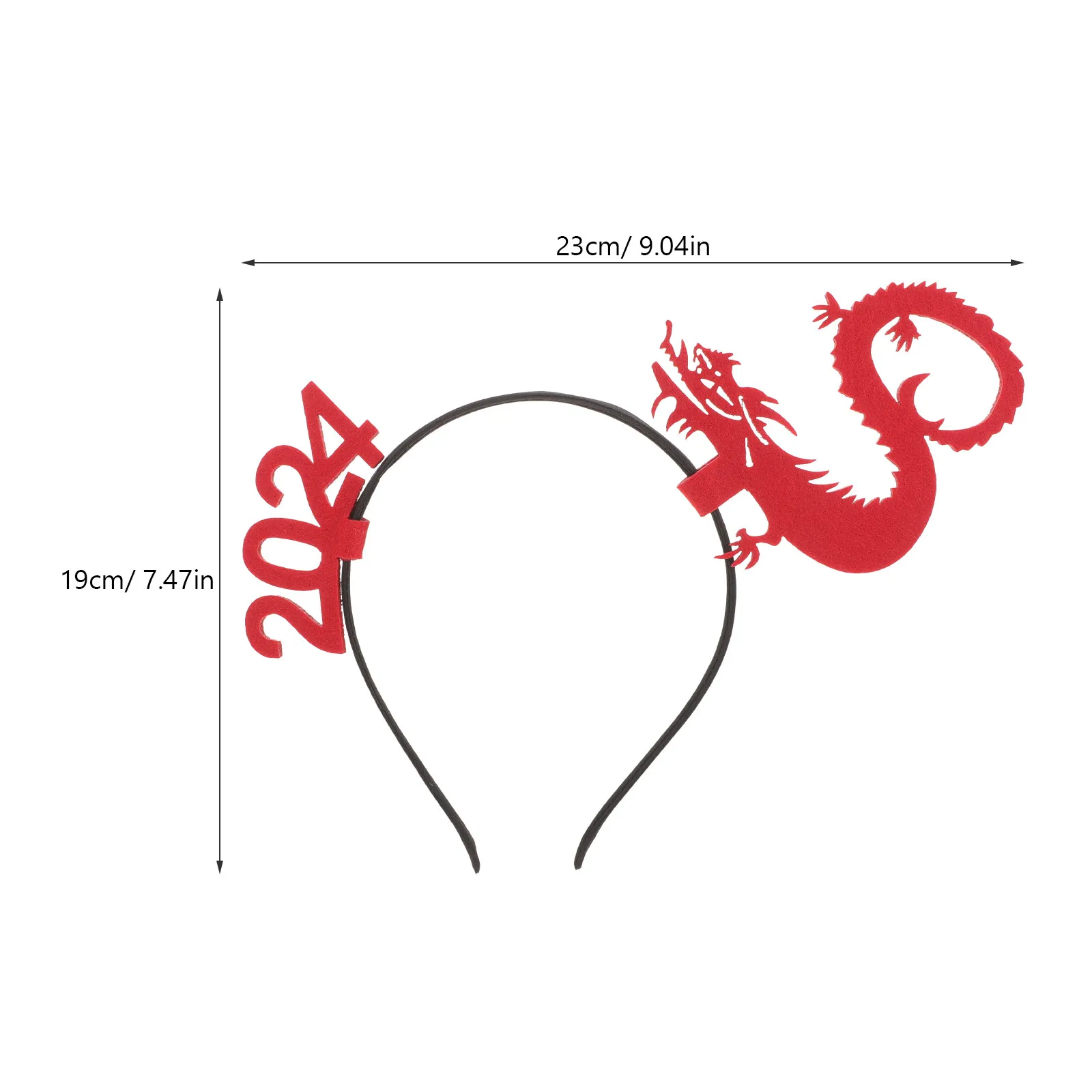 4Pcs Dragon Hairband 2024 New Year Headband Chinese Zodiac Hair Accessory Party Favor Kids Headband Year of Dragon Hairband view 6